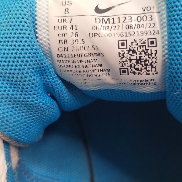 Nike LeBron Witness 7 Grey Fog Multi-Color Size 8 - Picture 9 of 9